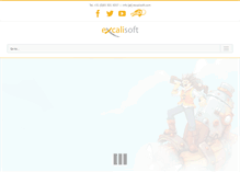 Tablet Screenshot of excalisoft.com